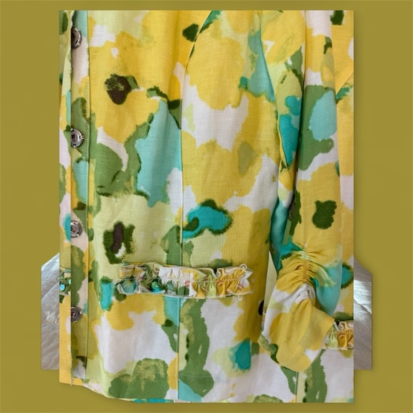 Ruby Rd. Multicolor Linen Blend Top - Picture 6 of 6